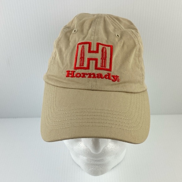Hornady Hat Ballcap 100% Cotton Adjustable Velcro Strap - Picture 1 of 8